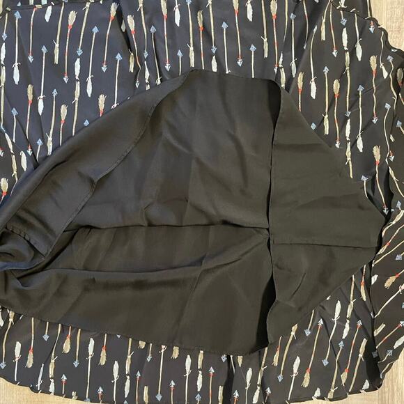 JOIE 100% Silk Arianna Sleeveless/Tank Shift Dress Arrow Print Multi Black Med - Picture 12 of 12